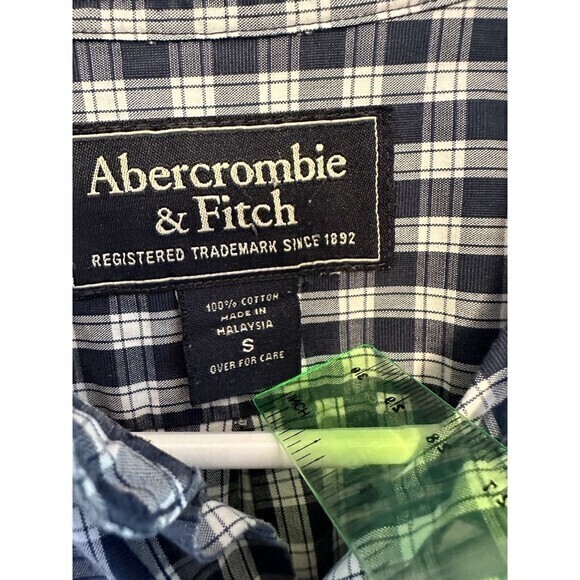 Abercrombie & Fitch Muscle Flannel Button Down Shirt Men's small - Picture 4 of 8